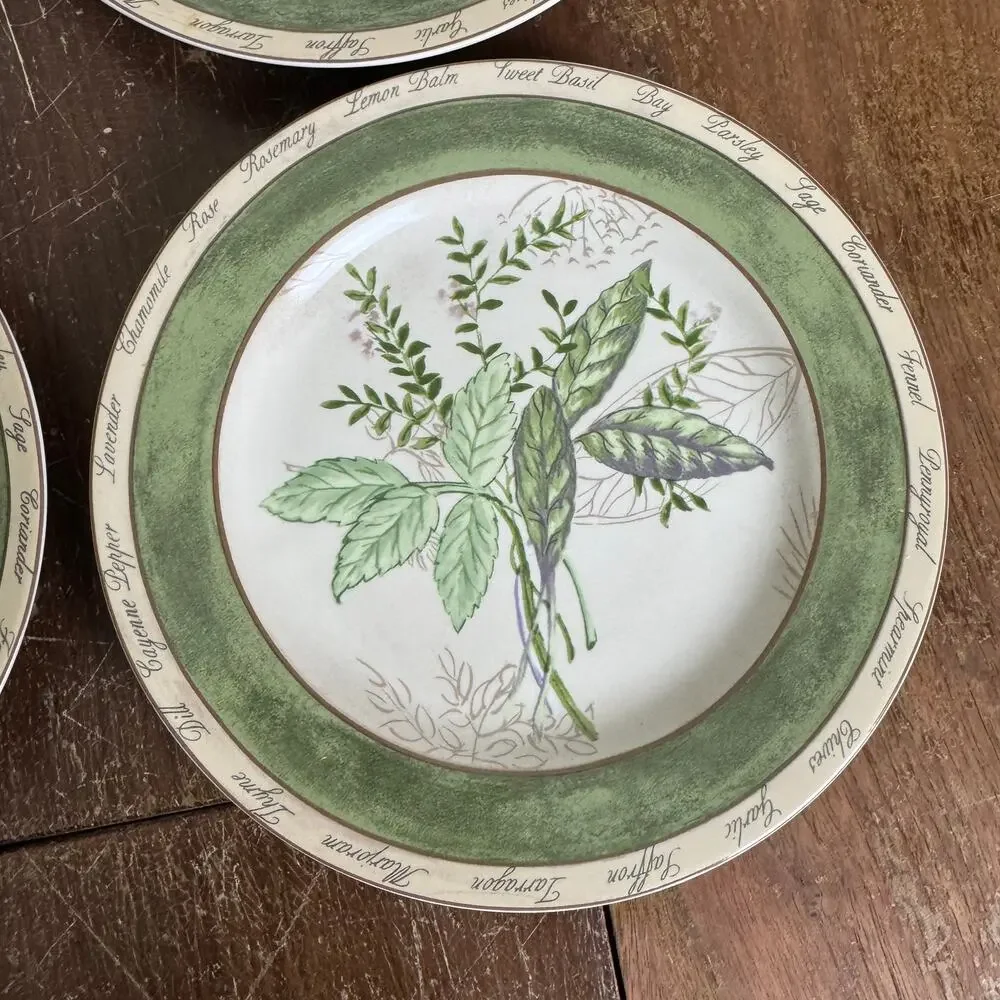 American Atelier Bouquet Garni 5011 Set of Four (4) 8.5‎ inch plates